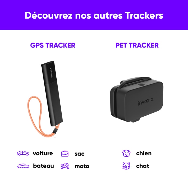 Bike Tracker Invoxia - Traceur GPS discret avec réflecteur inclus